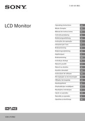 Sony INZONE SDM-27U9M2 Mode D'emploi