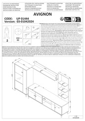 INOSIGN AVIGNON UP 01444 Instructions D'assemblage