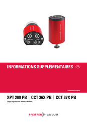 Pfeiffer Vacuum CCT 36X PB Guide D'informations