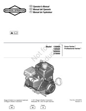 Briggs & Stratton Snow 120000 Manuel De L'opérateur