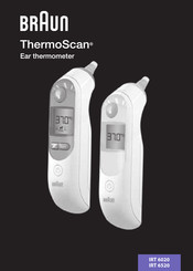 Braun ThermoScan IRT6020MNLA Mode D'emploi