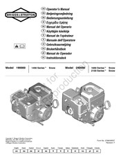 Briggs & Stratton Snow 1450 Serie Manuel De L'opérateur