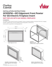 Valor Charlton & Jenrick GE3 Instructions D'installation