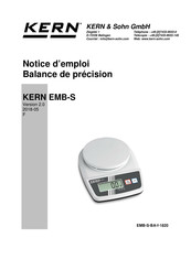 KERN EMB 500-1S Notice D'emploi