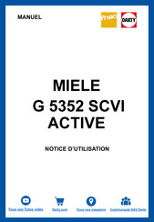 Miele G 5352 SCVI ACTIVE Mode D'emploi