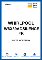 Whirlpool W8X89ADSILENCEFR Guide Rapide