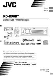 JVC KD-R90BT Manuel D'instructions