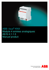 ABB i-bus KNX AE/S 4.1.1.3 Manuel Produit