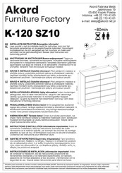 Akord K-120 SZ10 Instructions D'installation