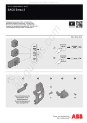 Abb SACE Emax 2 Serie Manuel D'utilisation