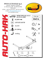 AUTO-HAK D43A Instructions De Montage