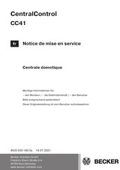 Becker CC41 Notice De Mise En Service