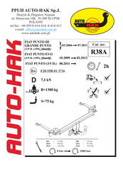 AUTO-HAK R38A Instructions De Montage