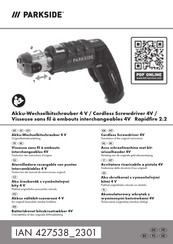 Parkside Rapidfire 2.2 Traduction Des Instructions D'origine