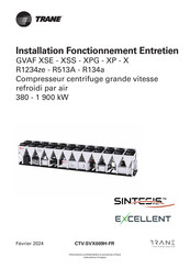 Trane GVAF 250 X Installation/Fonctionnement/Entretien