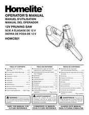 Homelite HOMCS01 Manuel D'utilisation