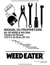 Weed Eater WE1338A Manuel Du Propriétaire