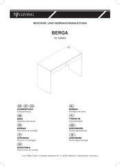 HJH BERGA 926003 Instructions De Montage