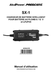 PRESIDENT AlcaPower SX-1 Manuel D'utilisation