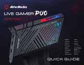 Avermedia LIVE GAMER DUO GC570D Guide Rapide