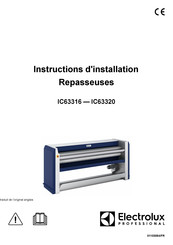 Electrolux Professional IC63320 Instructions D'installation