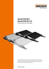 BAUDER SOLAR F Instructions De Montage