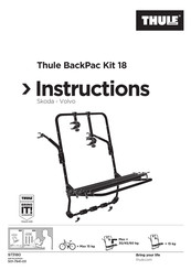 Thule BackPac Kit 18 Instructions