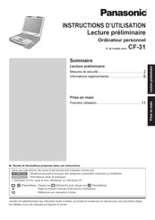 Panasonic CF-31 Instructions D'utilisation