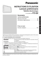 Panasonic FZ-Q2 Serie Instructions D'utilisation