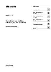 Siemens FM 350-1 Mode D'emploi