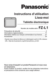 Panasonic FZ-L1 Serie Instructions D'utilisation