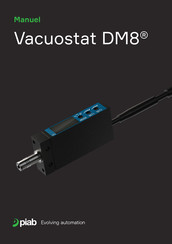 piab Vacuostat DM8 Manuel