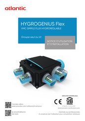 Atlantic HYGROGENIUS Flex Notice D'utilisation Et D'installation