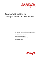 Avaya 1165E Guide D'utilisation