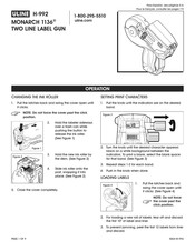 Uline H-992 Mode D'emploi