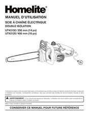 Homelite UT43100 Manuel D'utilisation