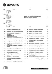 Lowara CO Série Instructions Pour L'installation Et L'utilisation