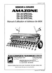 Amazone D8-30 SPECIAL Manuel D'utilisation