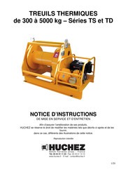 Huchez 3000 TD 3 Notice D'instructions