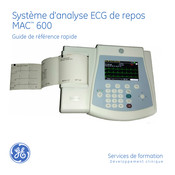 GE MAC 600 Guide De Référence Rapide