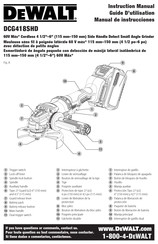 DeWalt DCG418SHD Guide D'utilisation