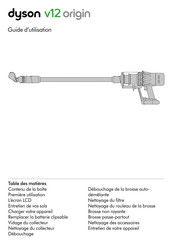 Dyson V12 origin Guide D'utilisation