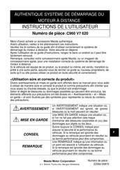 Mazda C960 V7 620 Instructions De L'utilisateur