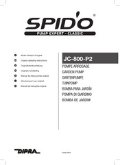 DIPRA SPID'O JC-800-P2 Mode D'emploi D'origine