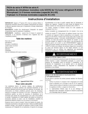 Carrier K WPA4 Serie Instructions D'installation