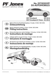 PF Jones 29720501PF Instructions De Montage