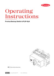 Fronius 1P/3P-63A Instructions D'opération