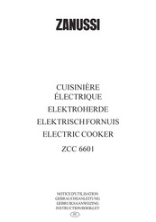 Zanussi ZCC 6601 Notice D'utilisation