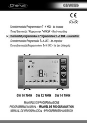 Gewiss Chorus GW 10 794H Manuel De Programmation