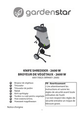 gardenstar WR4001-2600 Mode D'emploi